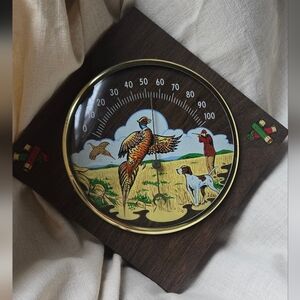 Vintage Hunting Scene Thermometer